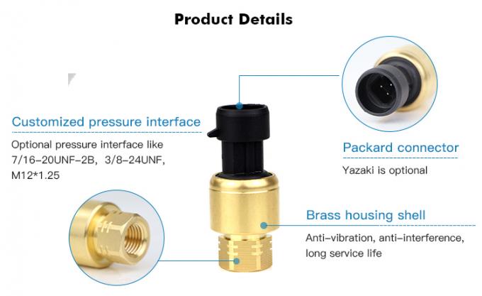 RPT233S 0~20MPa Packard Yazaki 1%FS เครื่องตรวจความดันเซรามิกสําหรับระบบ HAVC 0