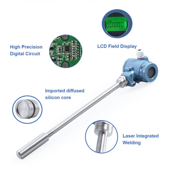 304SS ทฤษฎีเซนเซอร์กระแสปัจจุบัน ส่งระดับน้ําบัลลัสต์ และแอนาล็อก 0-5V เครื่องแปลงแบบดําน้ําสําหรับการตรวจจับระดับ 2